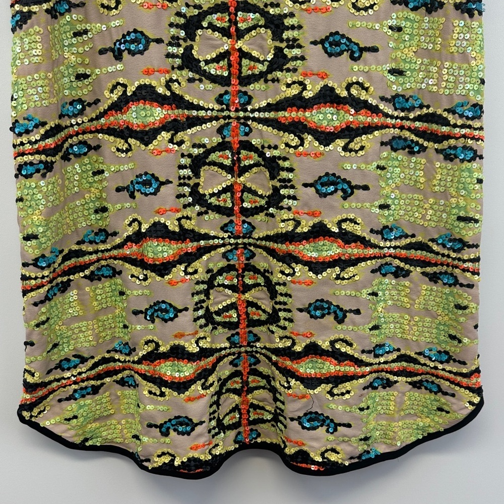 Rapsodia Sequin Kaleidoscope Print Racerback Tank Mini Dress XS - Picture 6 of 9